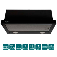 Витяжка VENTOLUX GARDA 60 BG (900) LED