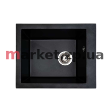 Кухонная каменная мойка VENTOLUX AMORE (BLACK QUARTZ) 500x410x190