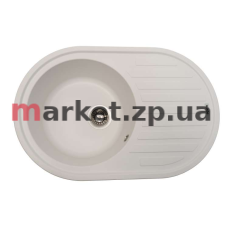 Кухонна кам'яна мийка VENTOLUX EMILIA (WHITE QUARTZ) 767x495x190