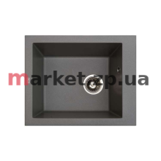 Кухонная каменная мойка VENTOLUX AMORE (GRAY QUARTZ) 500x410x190