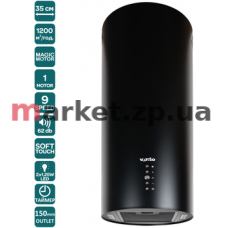 Витяжка VENTOLUX CILINDRO 35 BK (1200) TRC MM