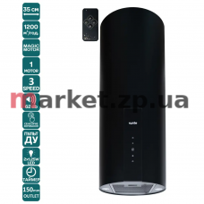 Витяжка VENTOLUX ISOLA CILINDRO 35 BK (1200) TRC MM