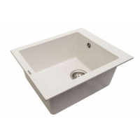 Кухонная каменная мойка VENTOLUX AMORE (WHITE QUARTZ) 500x410x190