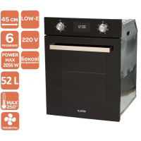 Духовой шкаф VENTOLUX RICHMOND 6 TC (BK)