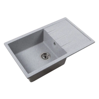 Кухонна кам'яна мийка VENTOLUX  DIAMANTE (GRAY QUARTZ) 765x485x200 Кухонна кам'яна мийка VENTOLUX  DIAMANTE (GRAY QUARTZ) 765x485x200