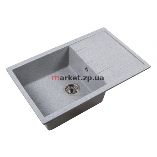 Кухонна кам'яна мийка VENTOLUX  DIAMANTE (GRAY QUARTZ) 765x485x200 Кухонна кам'яна мийка VENTOLUX  DIAMANTE (GRAY QUARTZ) 765x485x200