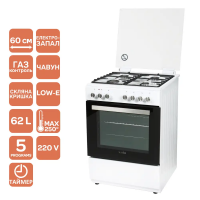 Плита VENTOLUX GE 6060 CS 6MT (WH)