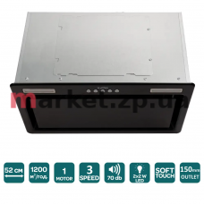 Витяжка VENTOLUX PUNTO 52 BKG (1200) ST