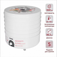 Сушка для продуктів PRIME Technics PFD 502 W