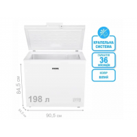 Морозильна скриня PRIME Technics CS 20143 E